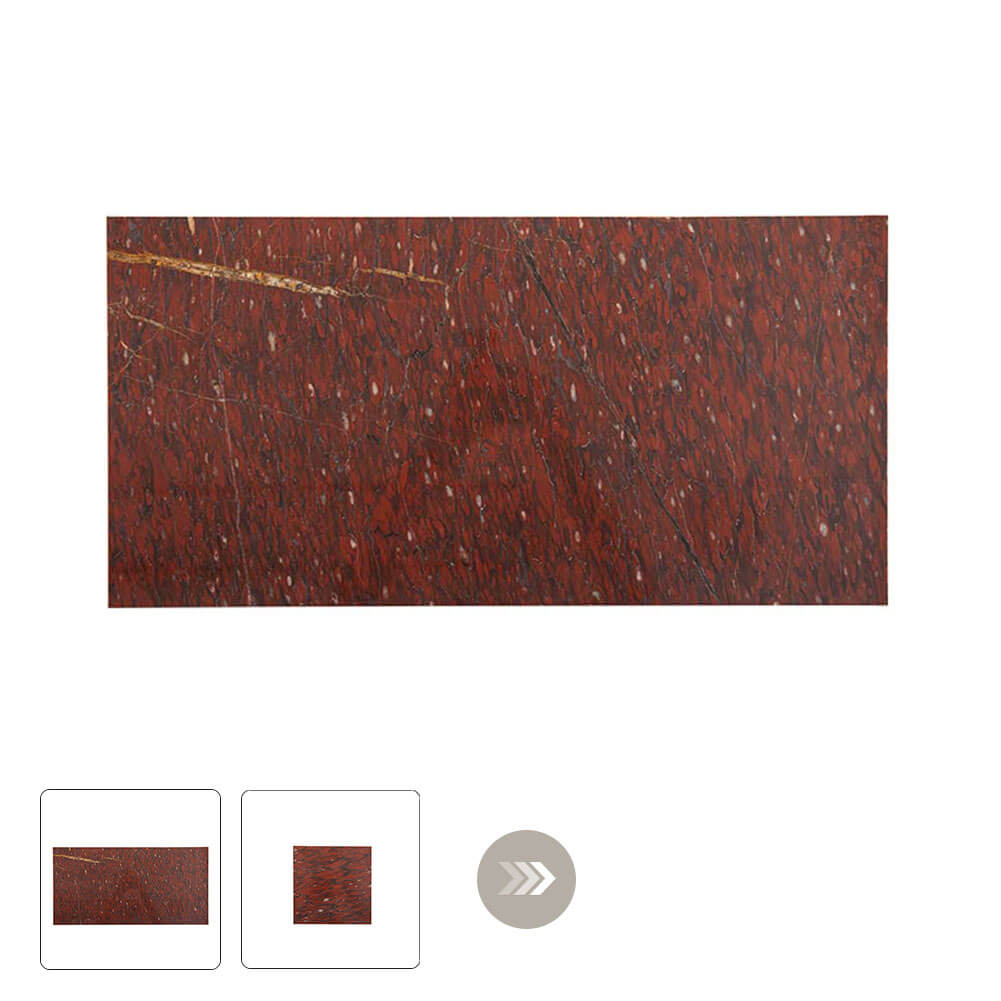 Rosso Francia Natural Red Polished Marble Tiles Wholesale