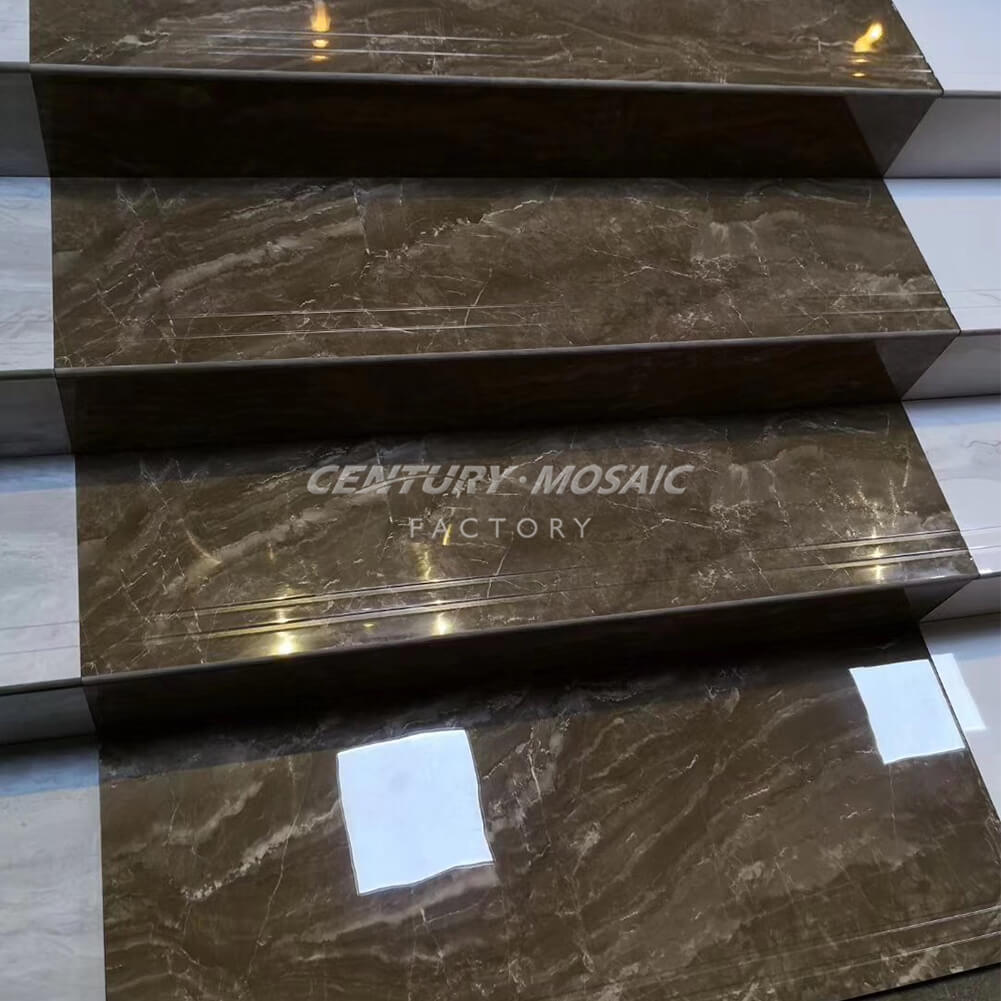 Customized Natural Stone Indoor Stairs Step Wholesale – Centurymosaic