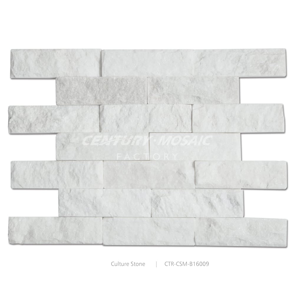 Natural White Medium Chip Brick Stone Culture Stone Tile Wholesale