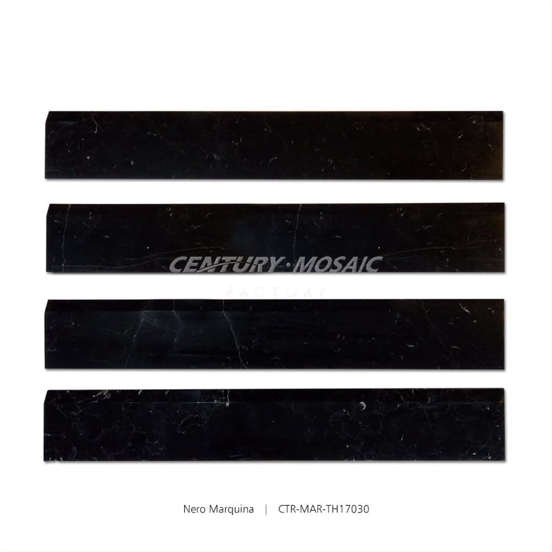 Carrara White Marble Mosaic Porcelain Tiles Nero Marquina Black Round –  QUANmosaic