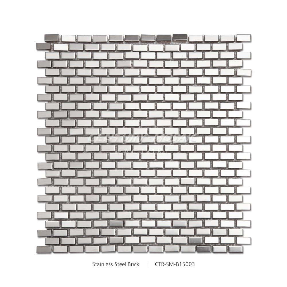 Stainless Steel Silver Brick Mosaic Wholesale